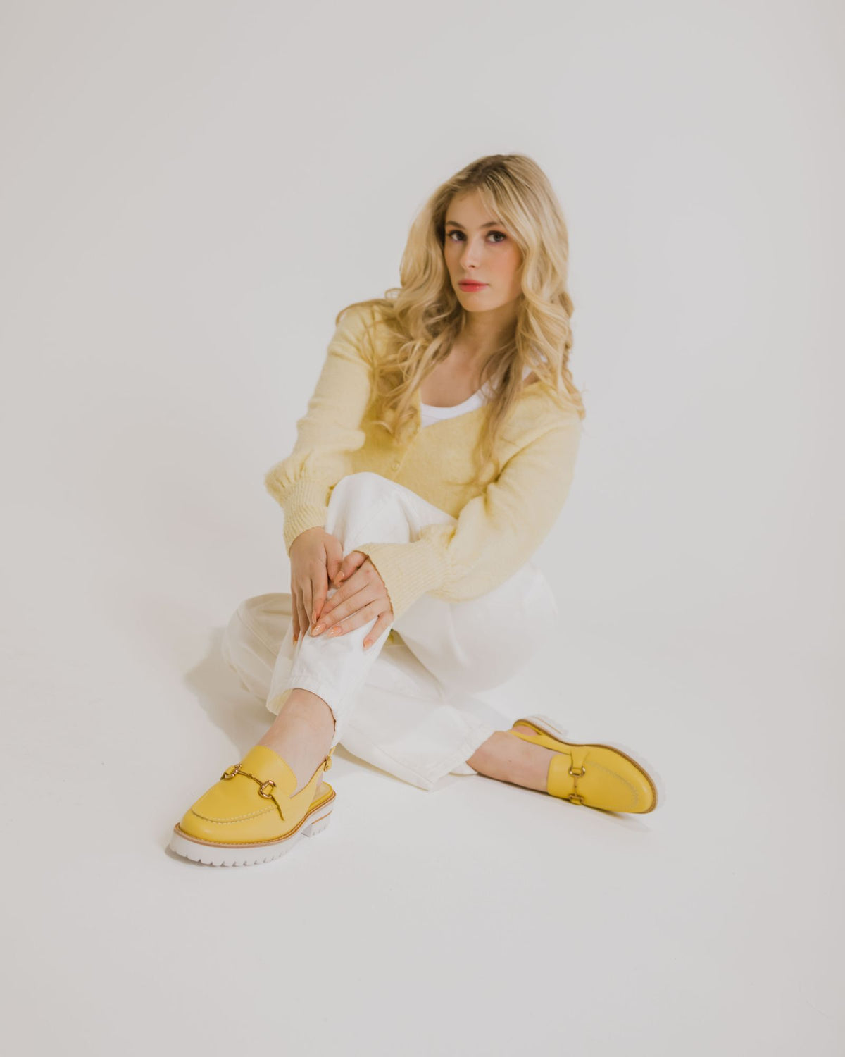 KOLA SLINGBACK FLATS YELLOW