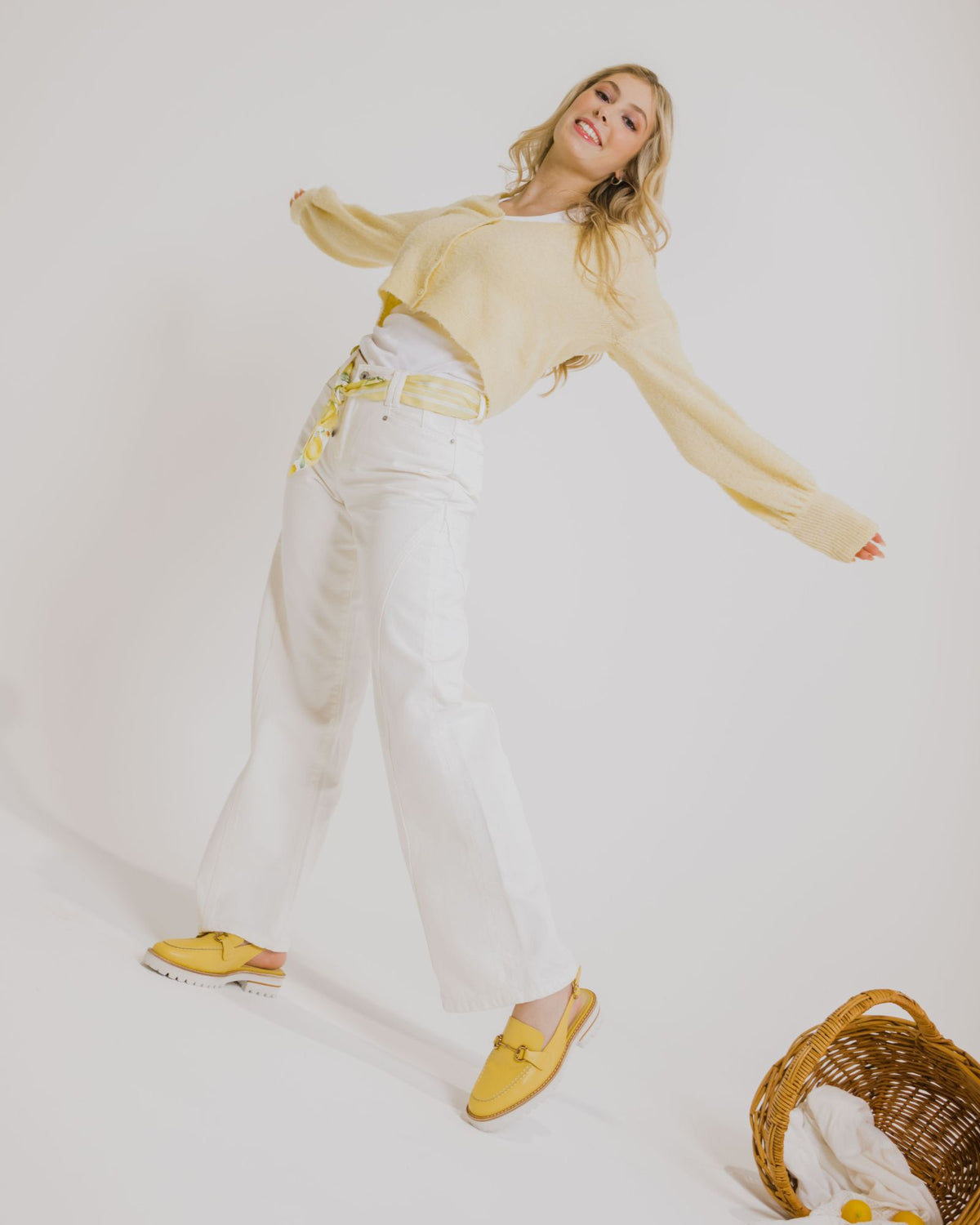 KOLA SLINGBACK FLATS YELLOW