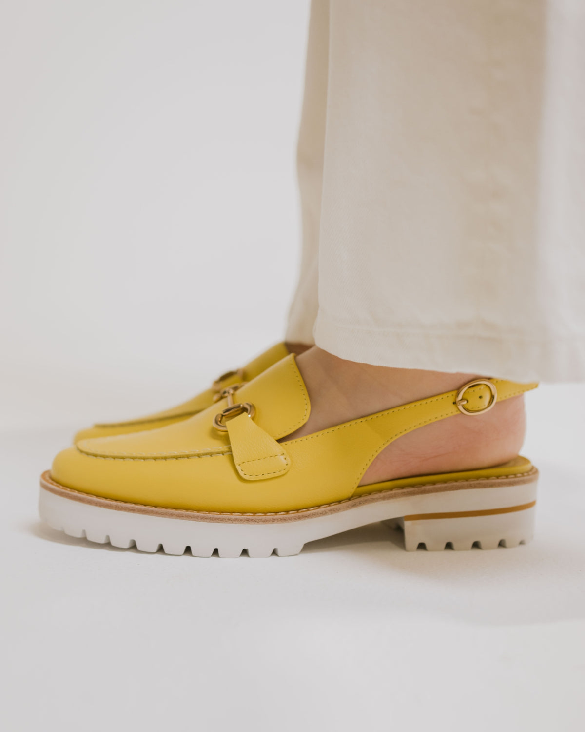 KOLA SLINGBACK FLATS YELLOW