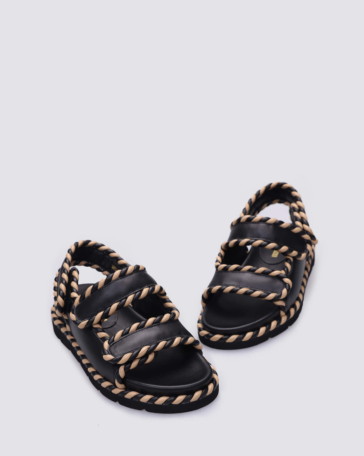 KRIS SANDALS BLACK NATURAL