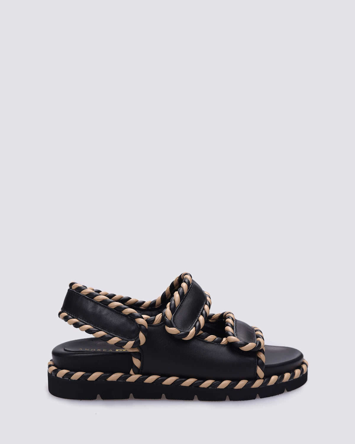 KRIS SANDALS BLACK NATURAL