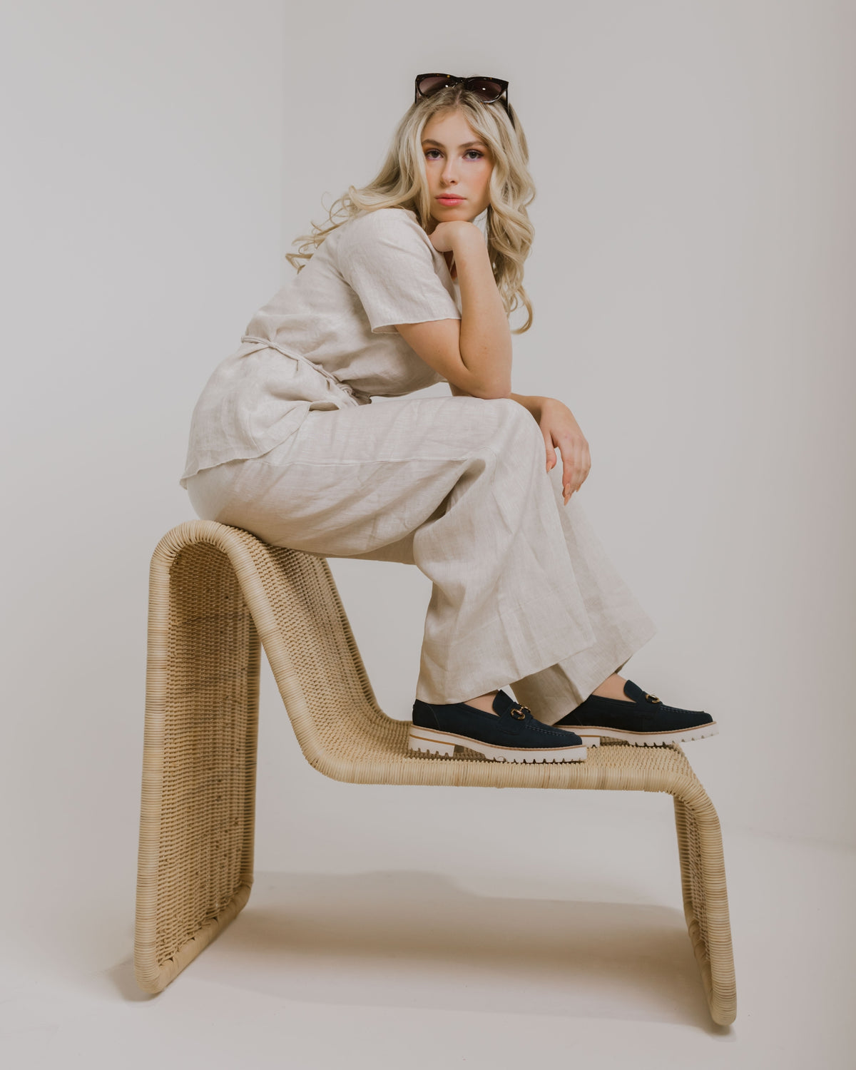 KRYSTAL LOAFERS NAVY SUEDE