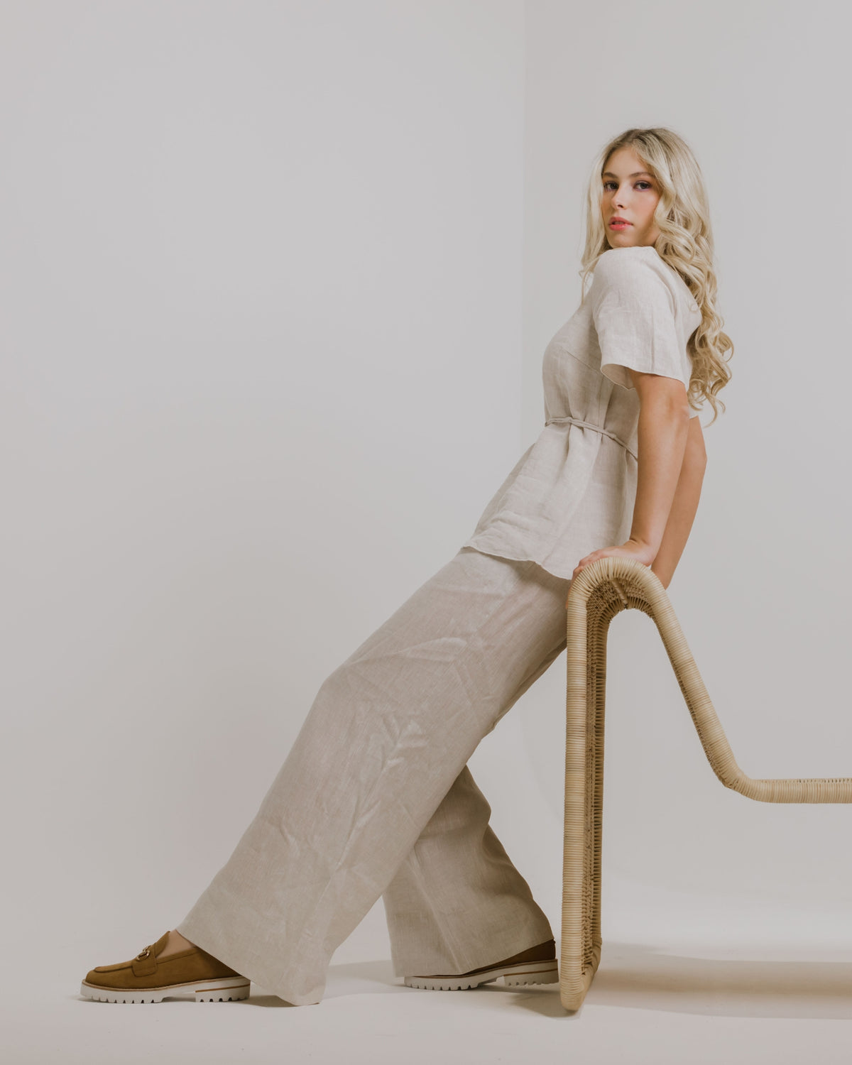 KRYSTAL LOAFERS TAN NUBUCK