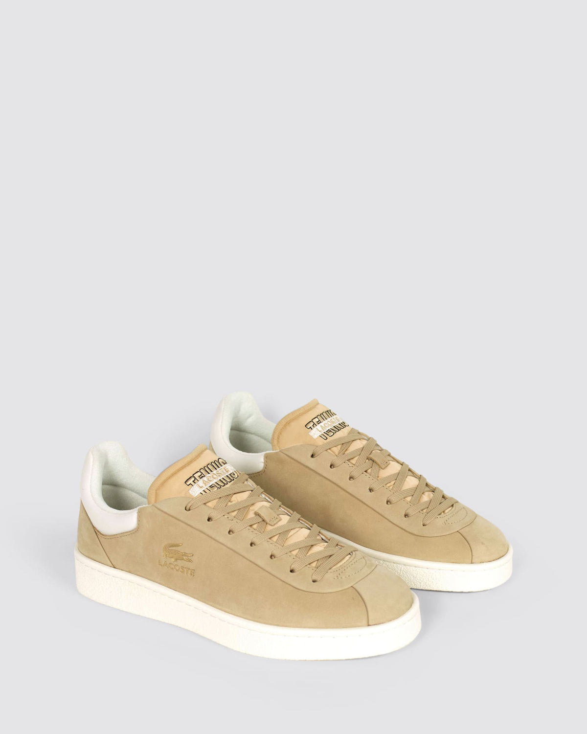 BASESHOT PRM 124 MENS SNEAKERS LIGHT BROWN LEATHER