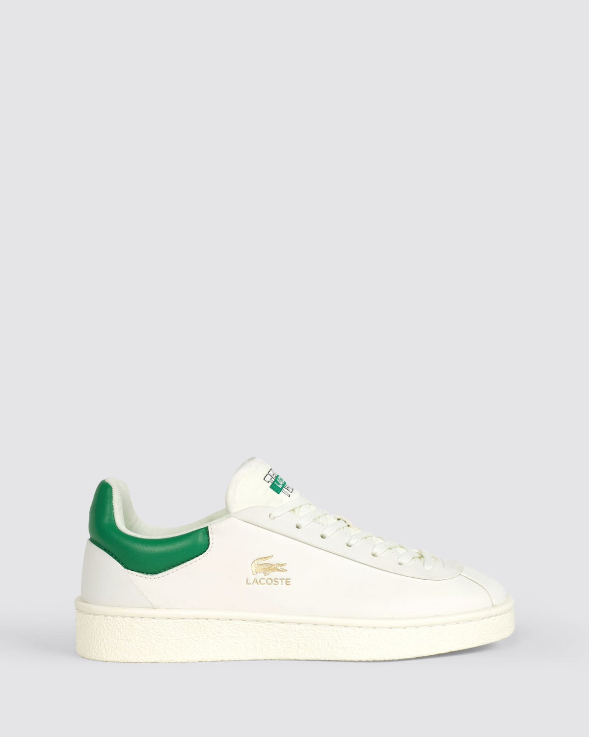 BASESHOT PRM 124 MENS SNEAKERS WHITE/GREEN LEATHER
