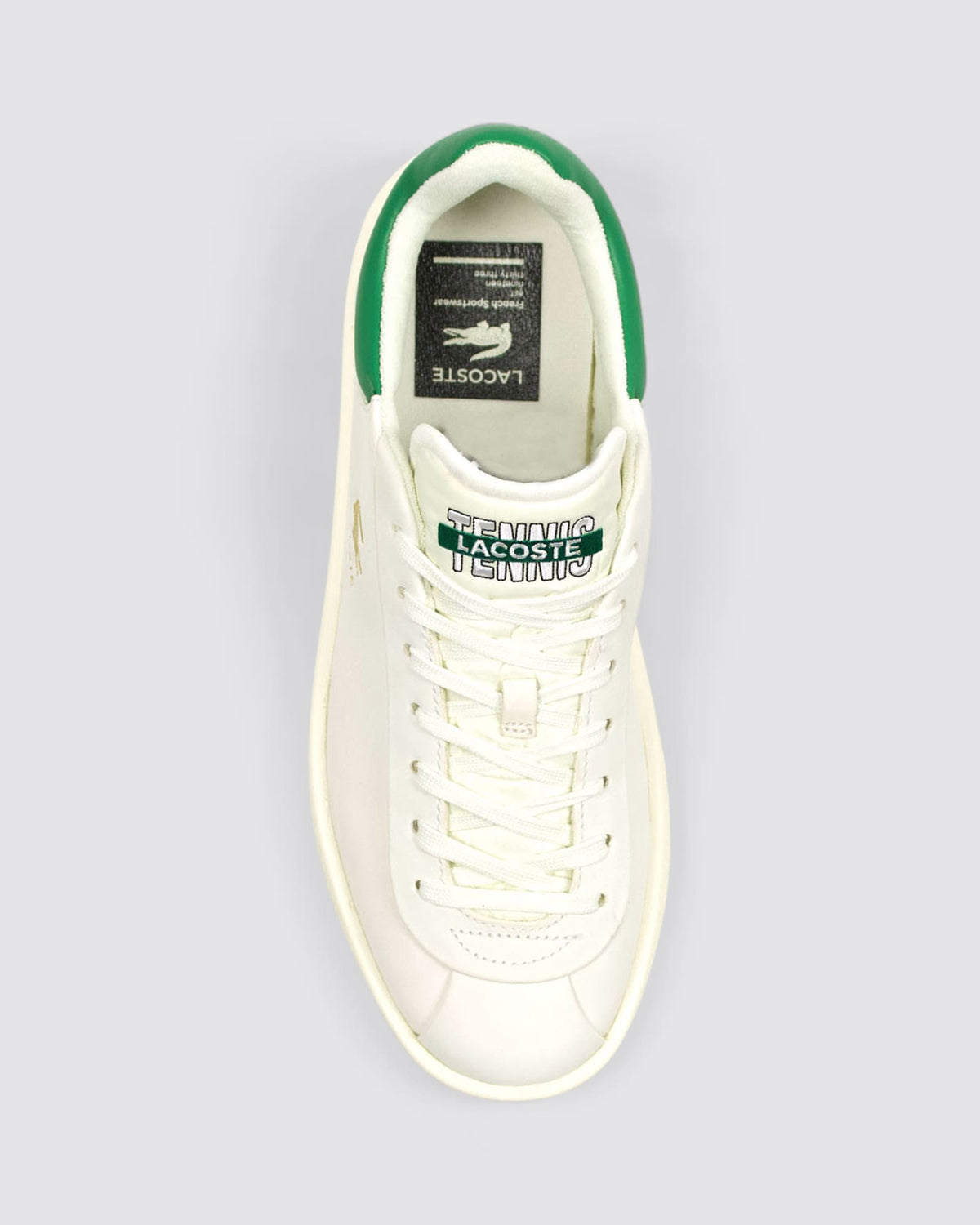 BASESHOT PRM 124 MENS SNEAKERS WHITE/GREEN LEATHER