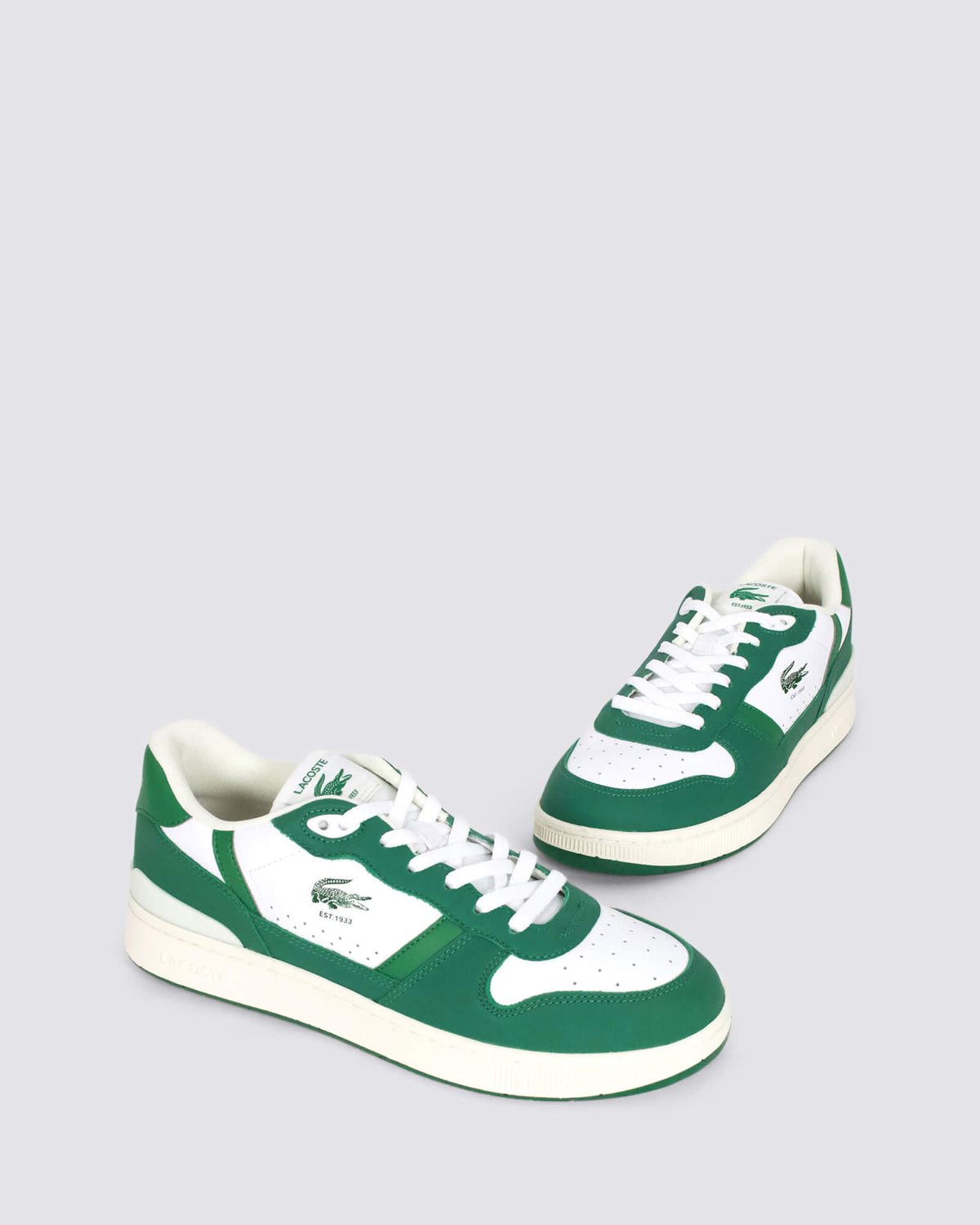 T-CLIP SET 224 6 SMA SNEAKERS WHITE/GREEN LEATHER