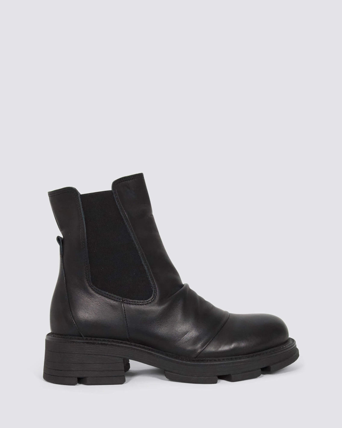 STAGE ANKLE BOOTS BLACK LEATHER