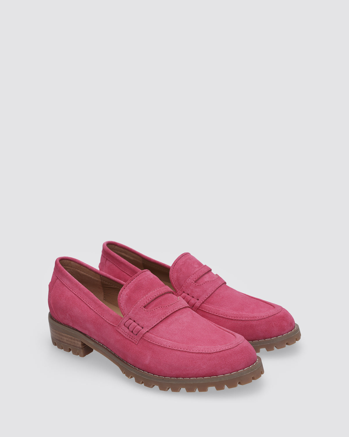 MANDY LOAFERS BRIGHT PINK SUEDE