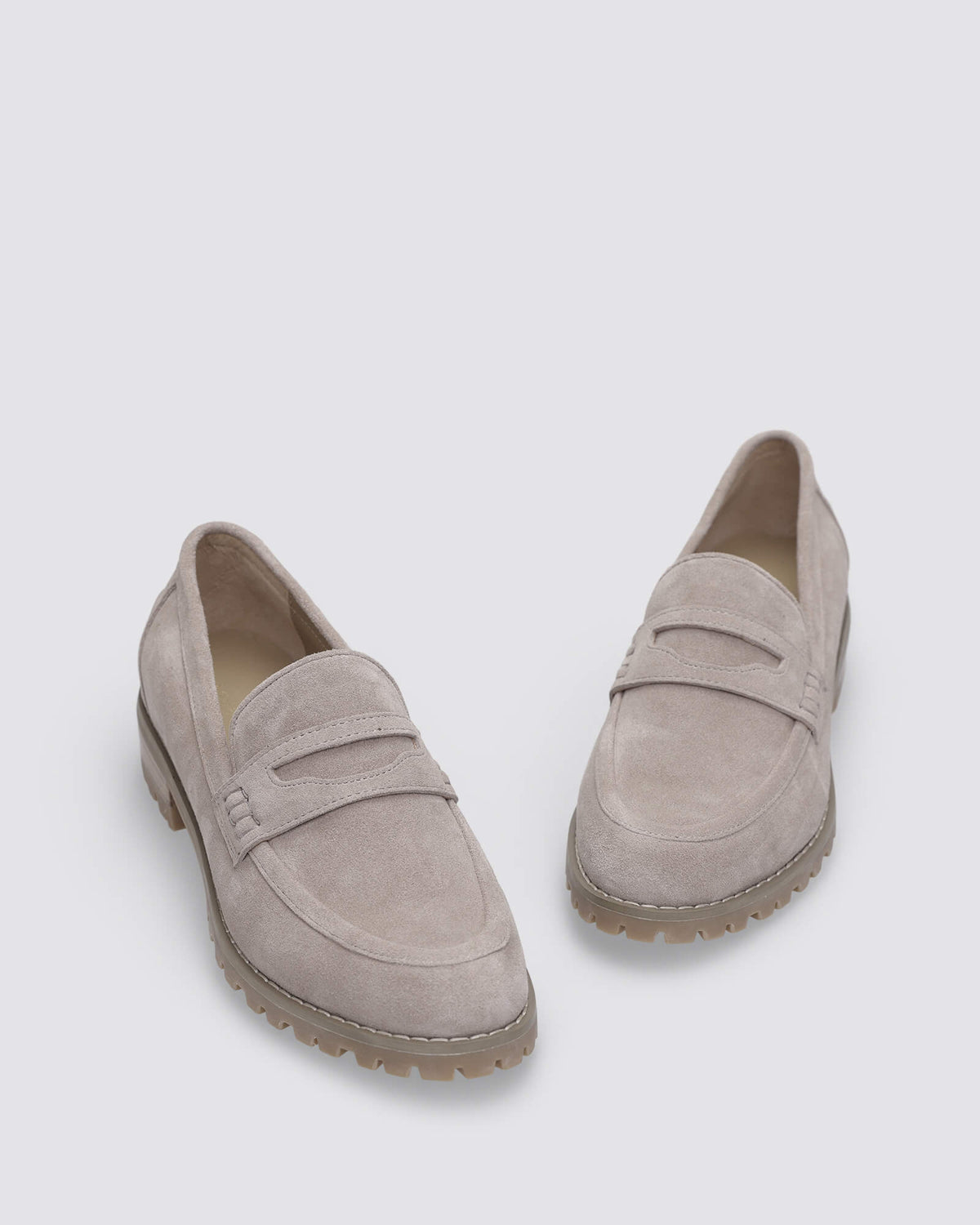 MANDY LOAFERS TAUPE SUEDE