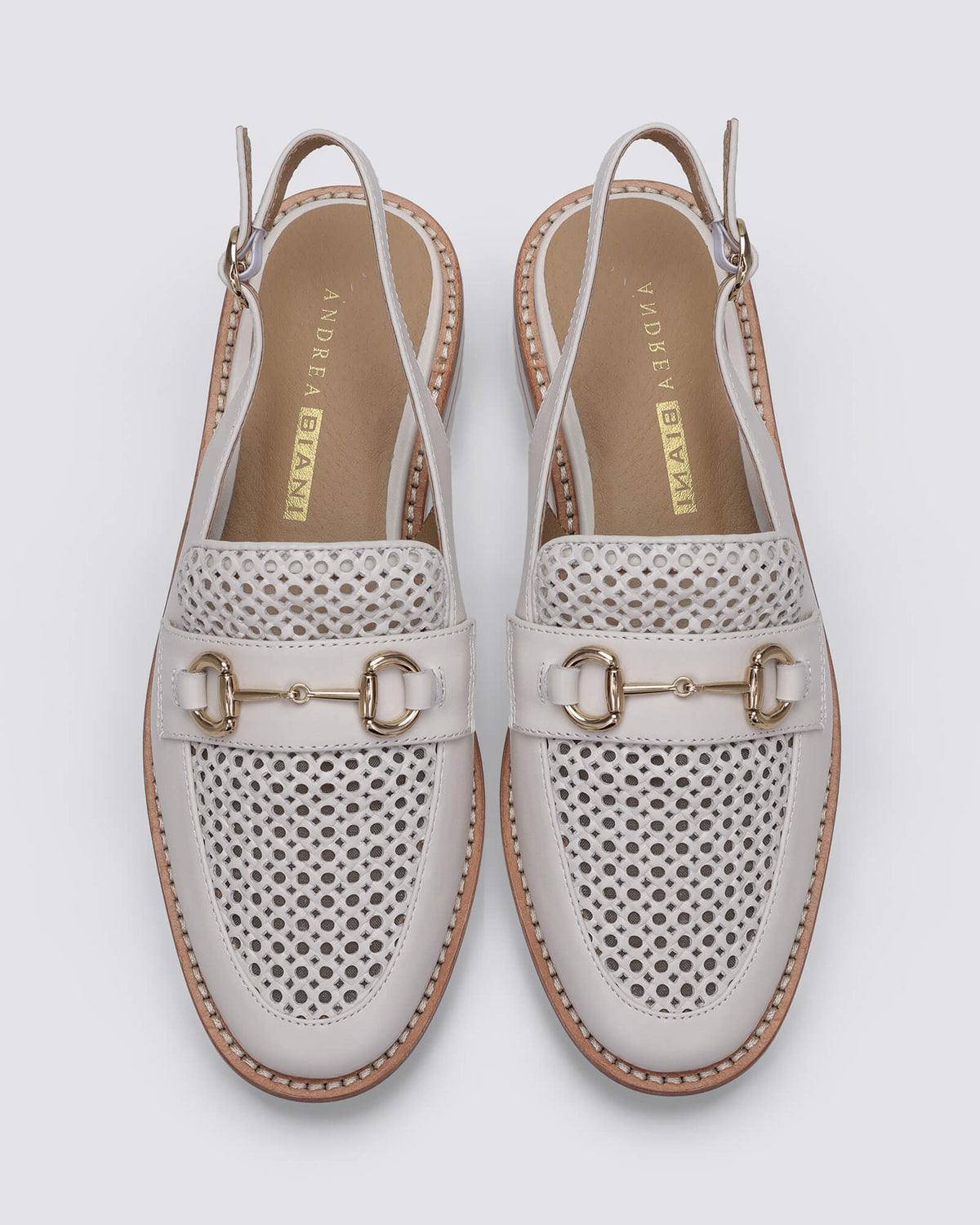 MELANIA SLINGBACK FLATS CREAM WHITE