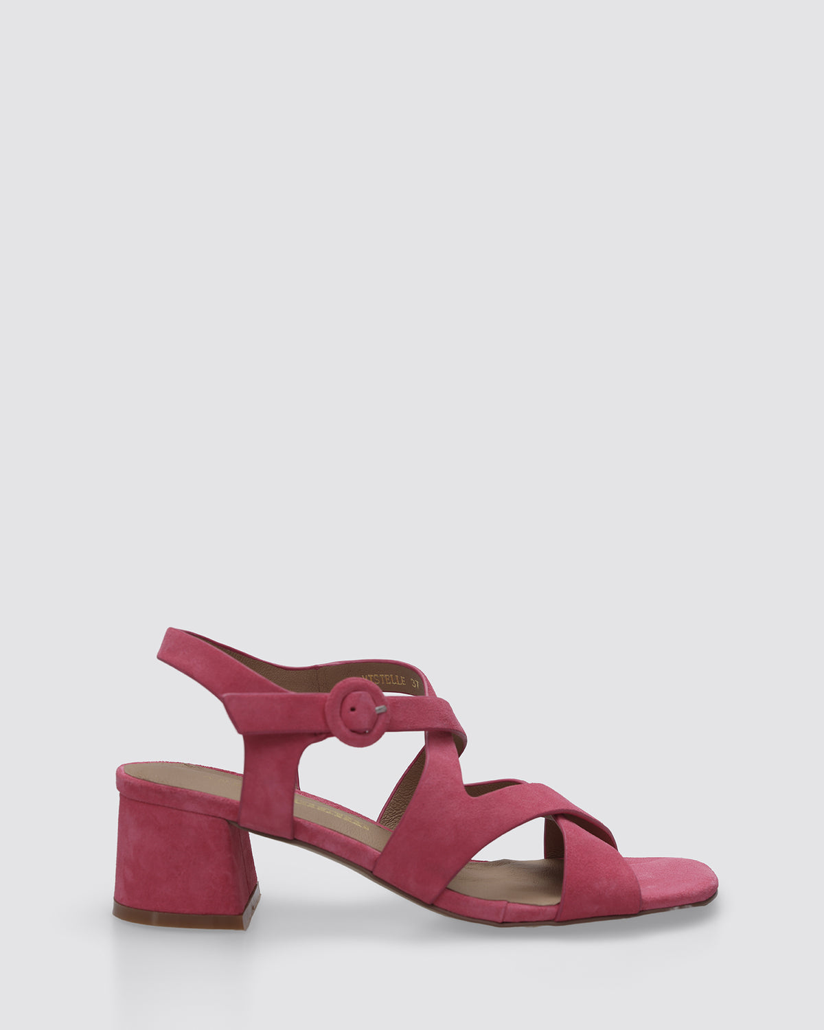 MISTELLE HEELS BRIGHT PINK SUEDE
