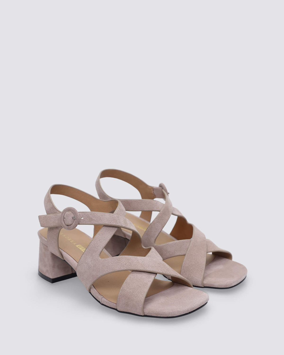 MISTELLE HEELS TAUPE SUEDE