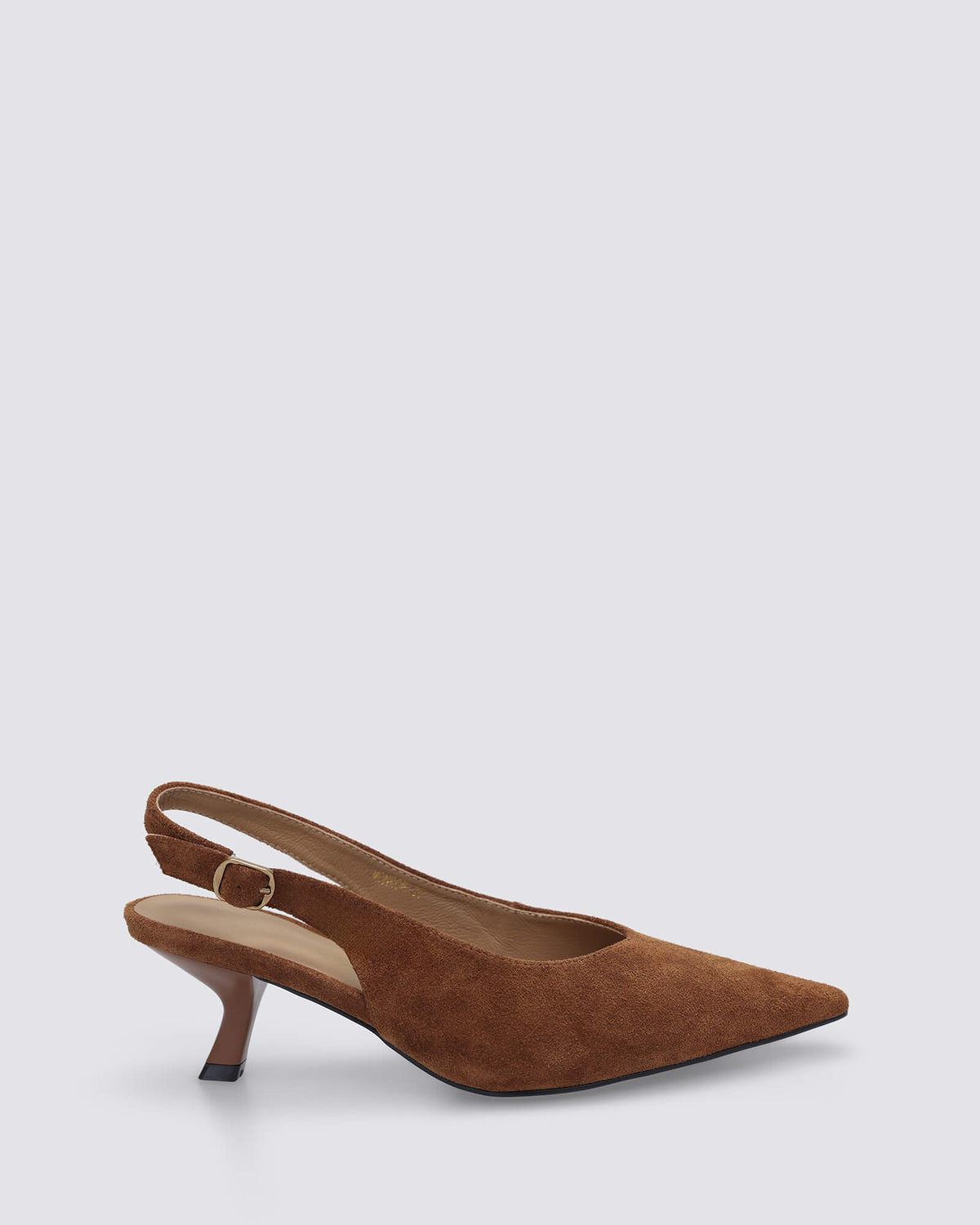 MONROE SLINGBACK HEELS TAN SUEDE
