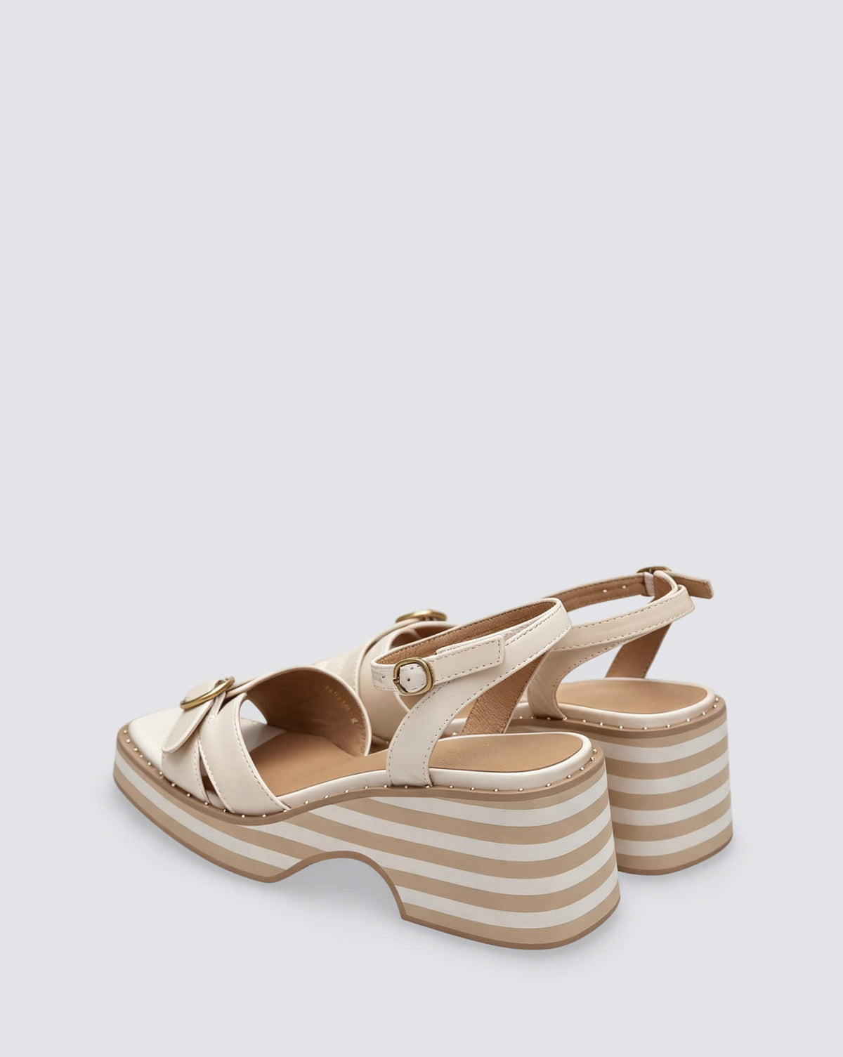 MONTANA HEELED SANDALS ALMOND PATENT