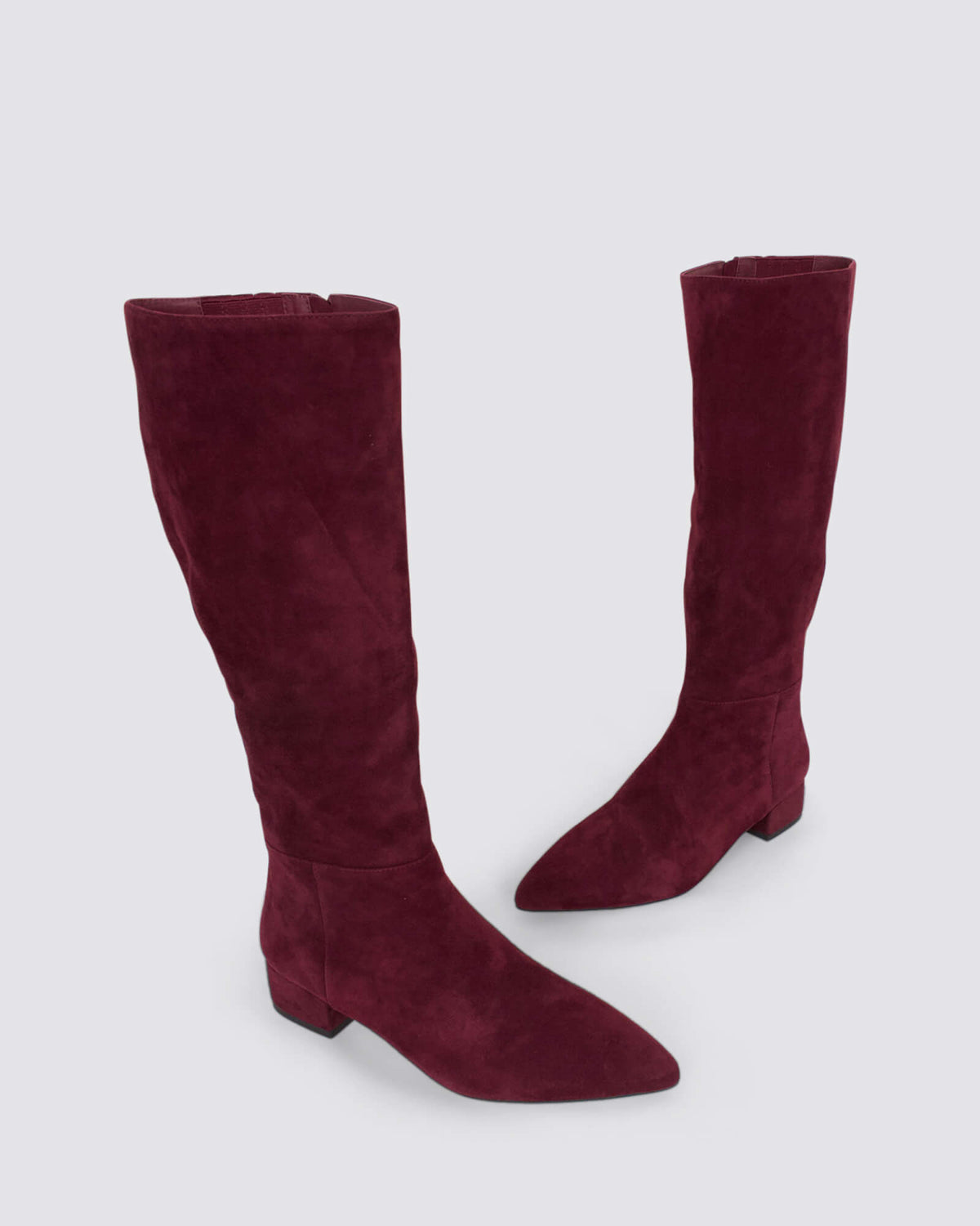 THE BOOT KNEE HIGH BOOTS BORDEAUX SUEDE