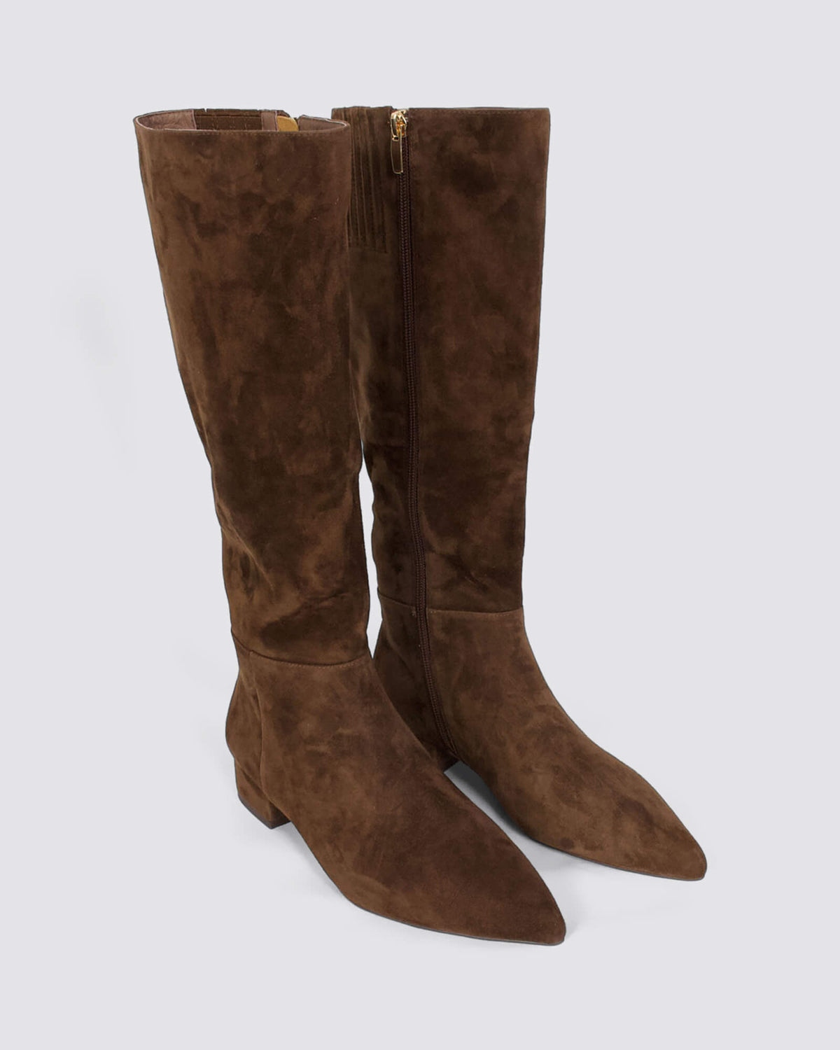 THE BOOT KNEE HIGH BOOTS RICH BROWN SUEDE