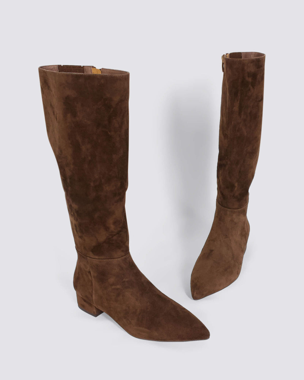 THE BOOT KNEE HIGH BOOTS RICH BROWN SUEDE