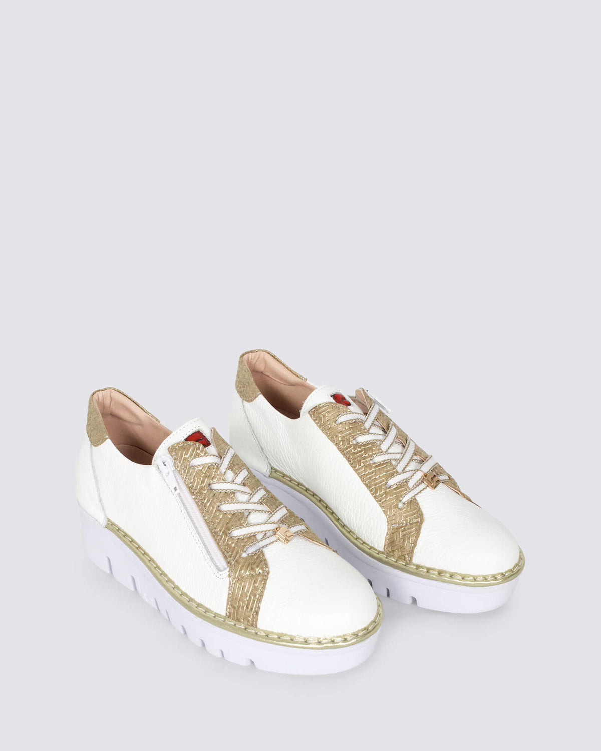 JS-4420 SNEAKERS BIANCO/CHAMPAGNE
