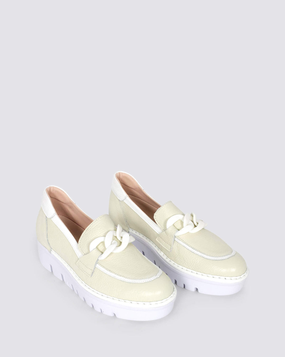 JS-4425 LOAFER HIEL/BLANCO