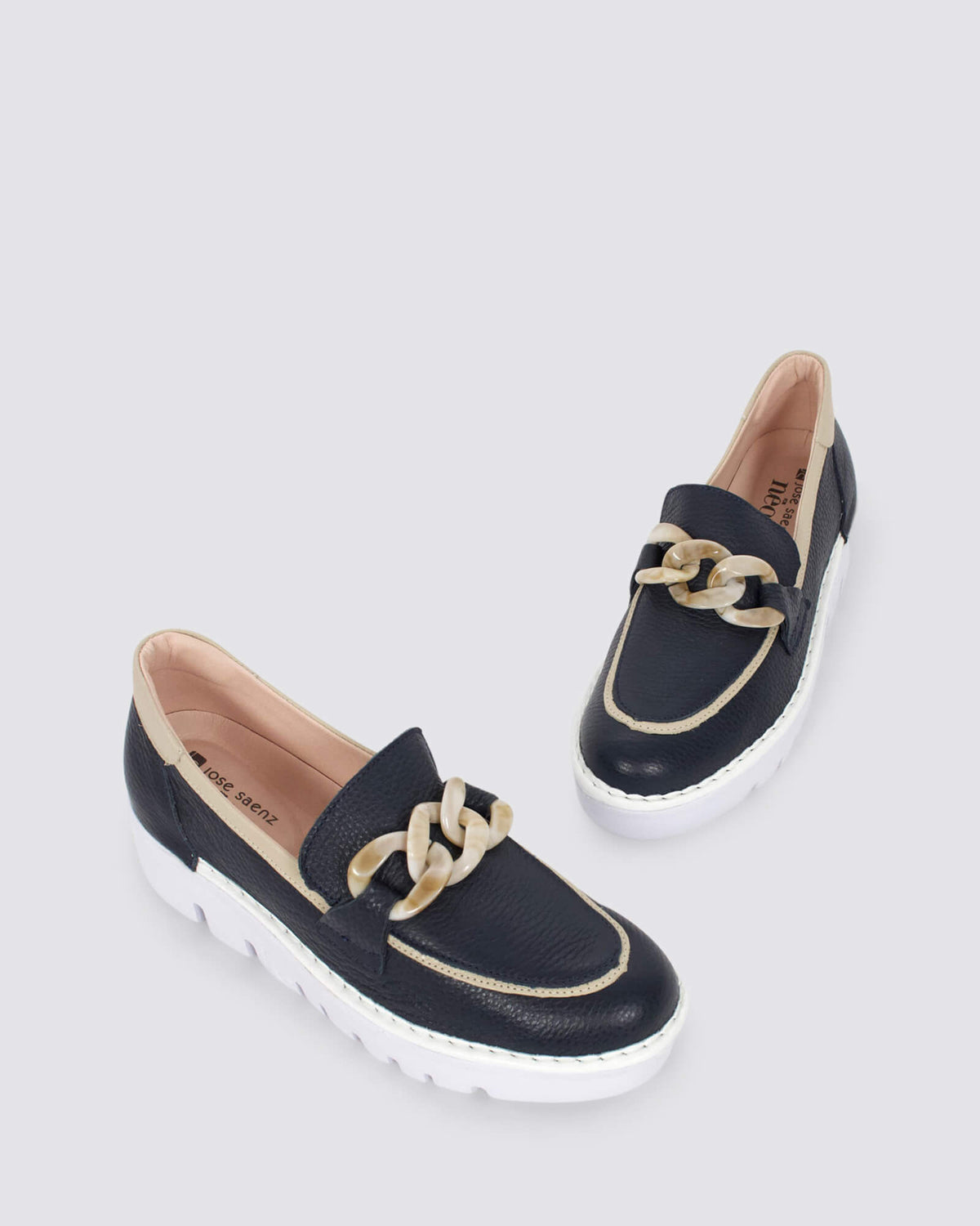 JS-4425 LOAFER MARINO/BEIGE