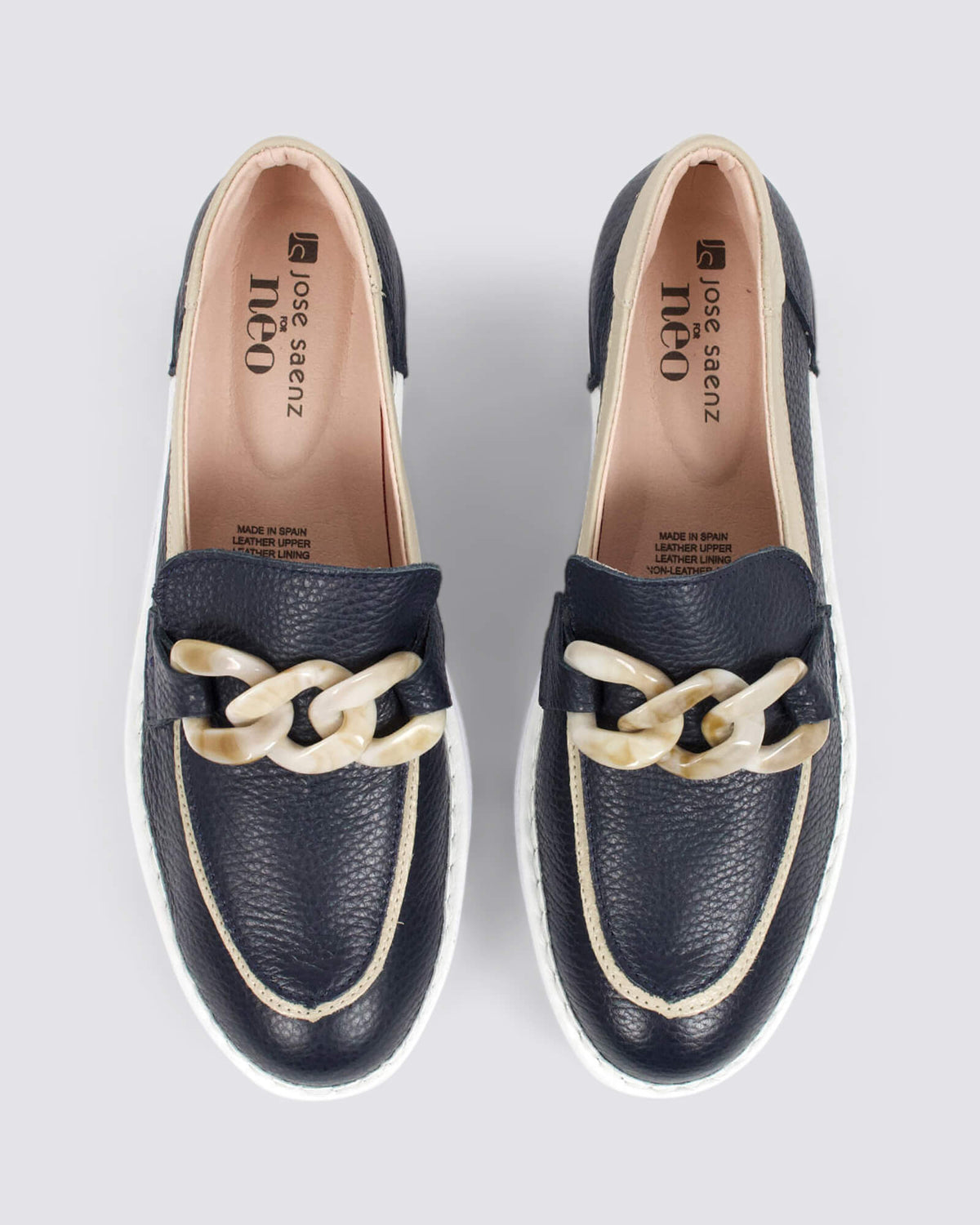JS-4425 LOAFER MARINO/BEIGE