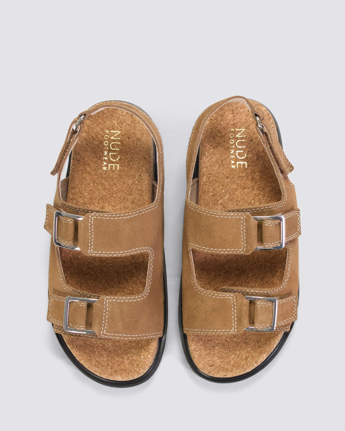 TULUM PLATFORM SANDALS KHAKI BROWN