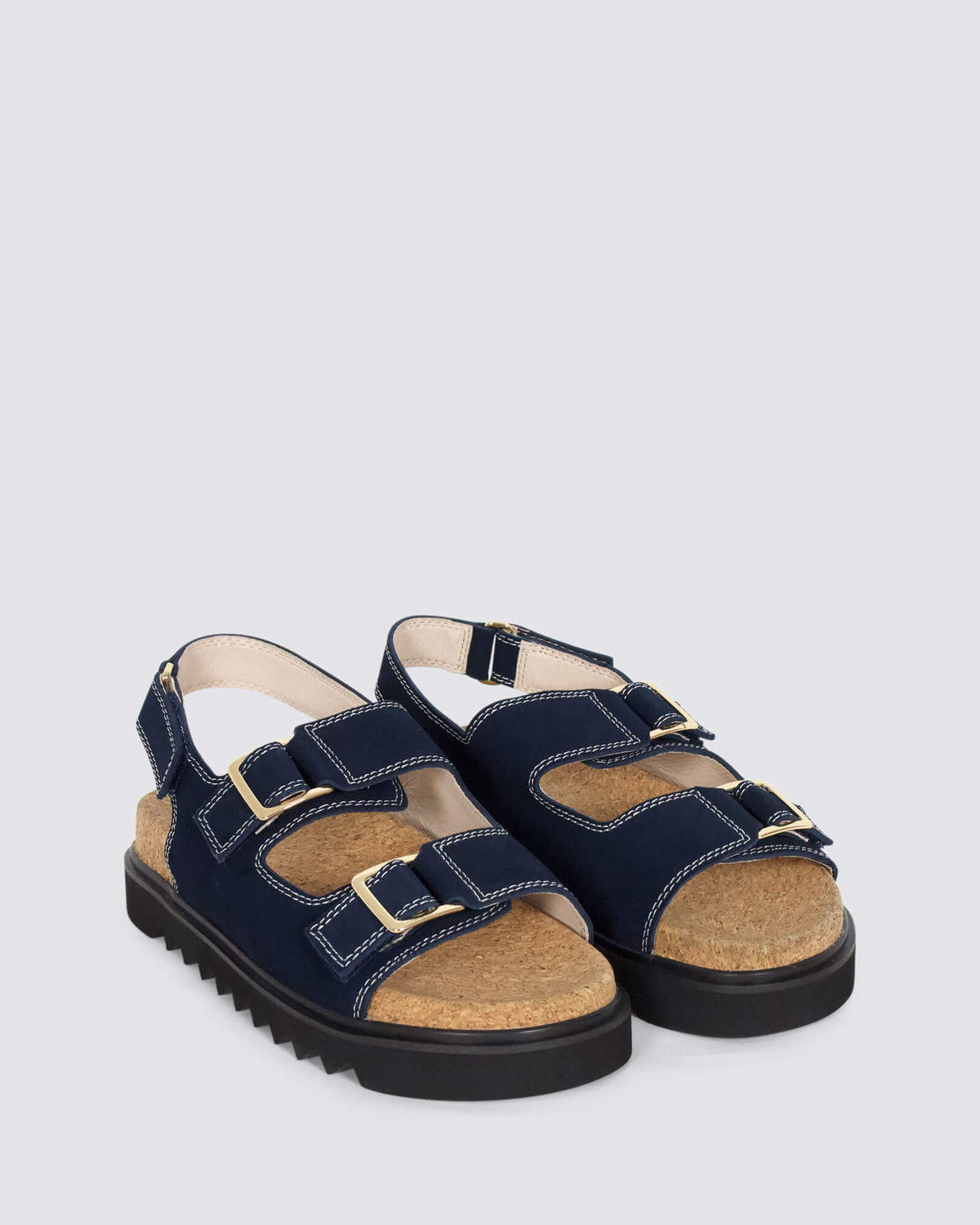 TULUM PLATFORM SANDALS NAVY