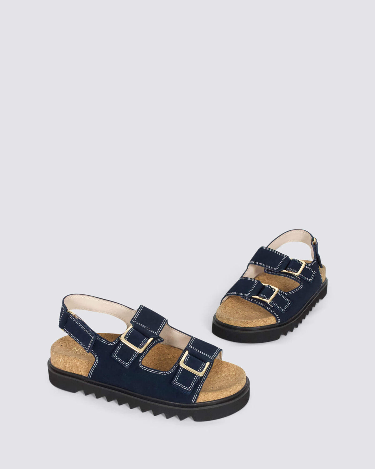 TULUM PLATFORM SANDALS NAVY