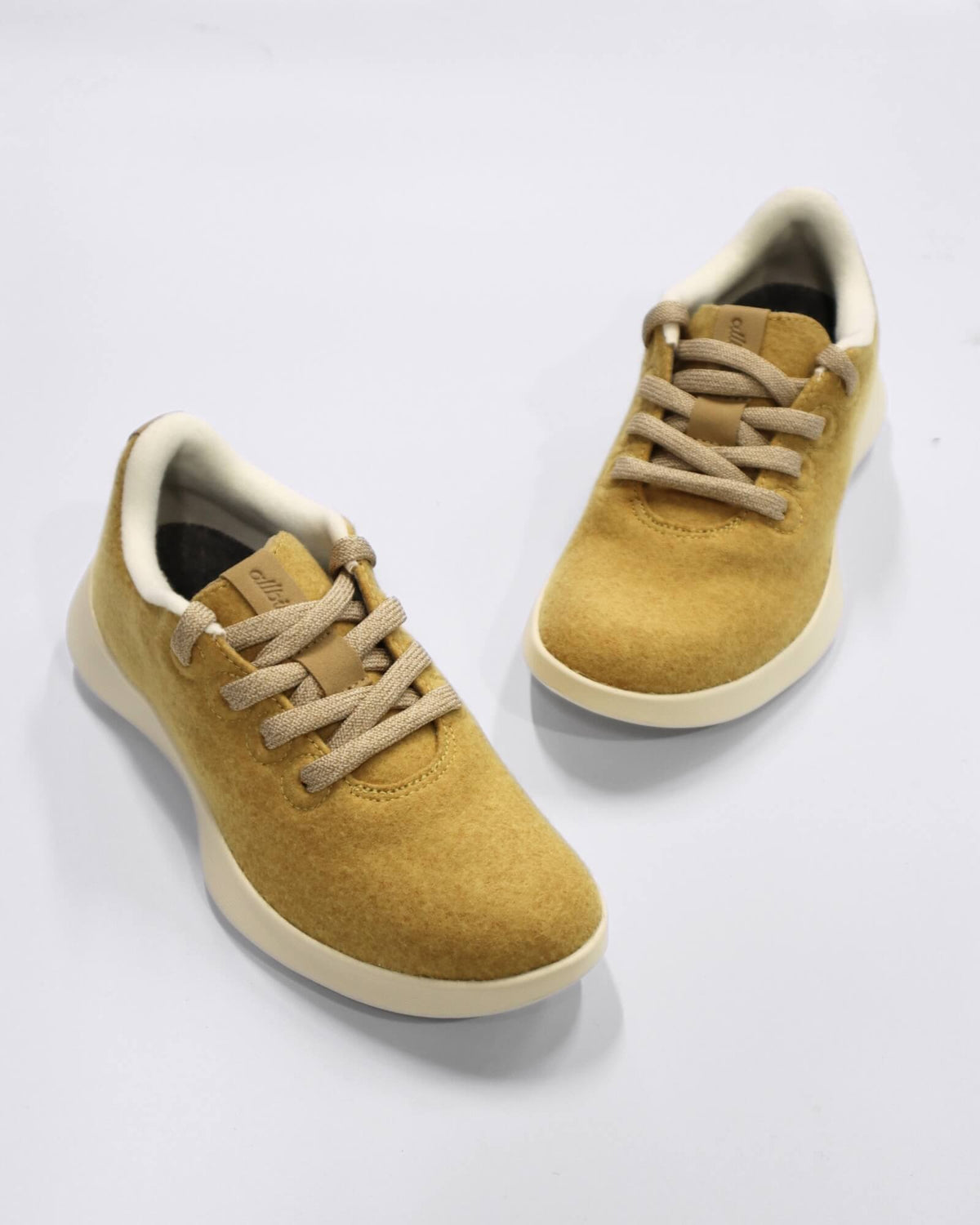 WOMENS WOOL RUNNER NZ LUXE GOLD/STONY CREAM