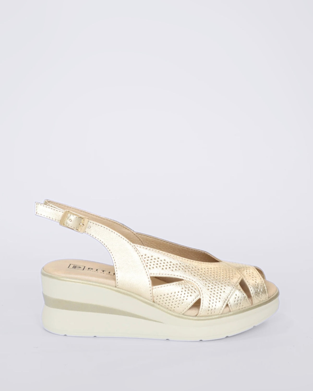 10362 WEDGE SLINGBACK SANDALS ORO