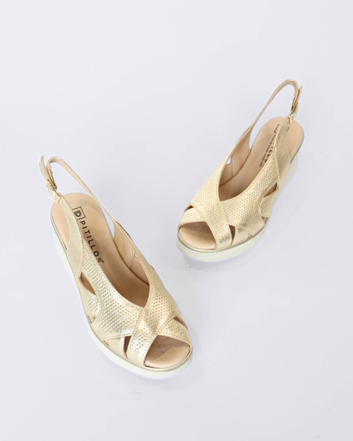 10362 WEDGE SLINGBACK SANDALS ORO