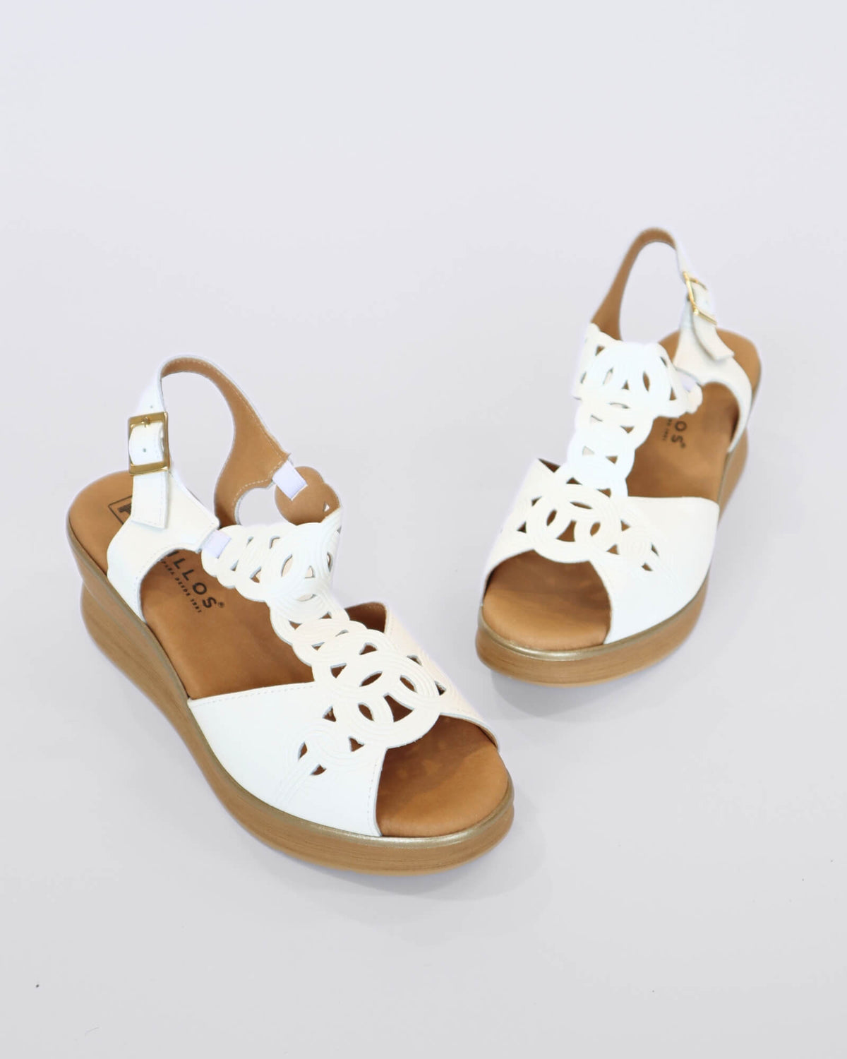 10351 WEDGE SANDALS BIANCO