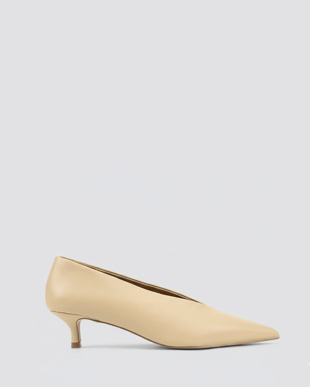 FLYNN POINT TOE PUMPS CUSTARD YELLOW