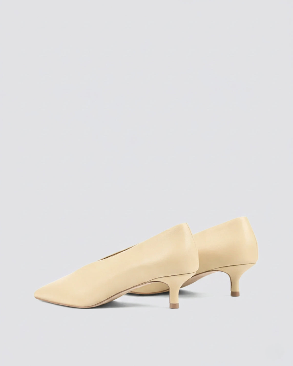 FLYNN POINT TOE PUMPS CUSTARD YELLOW