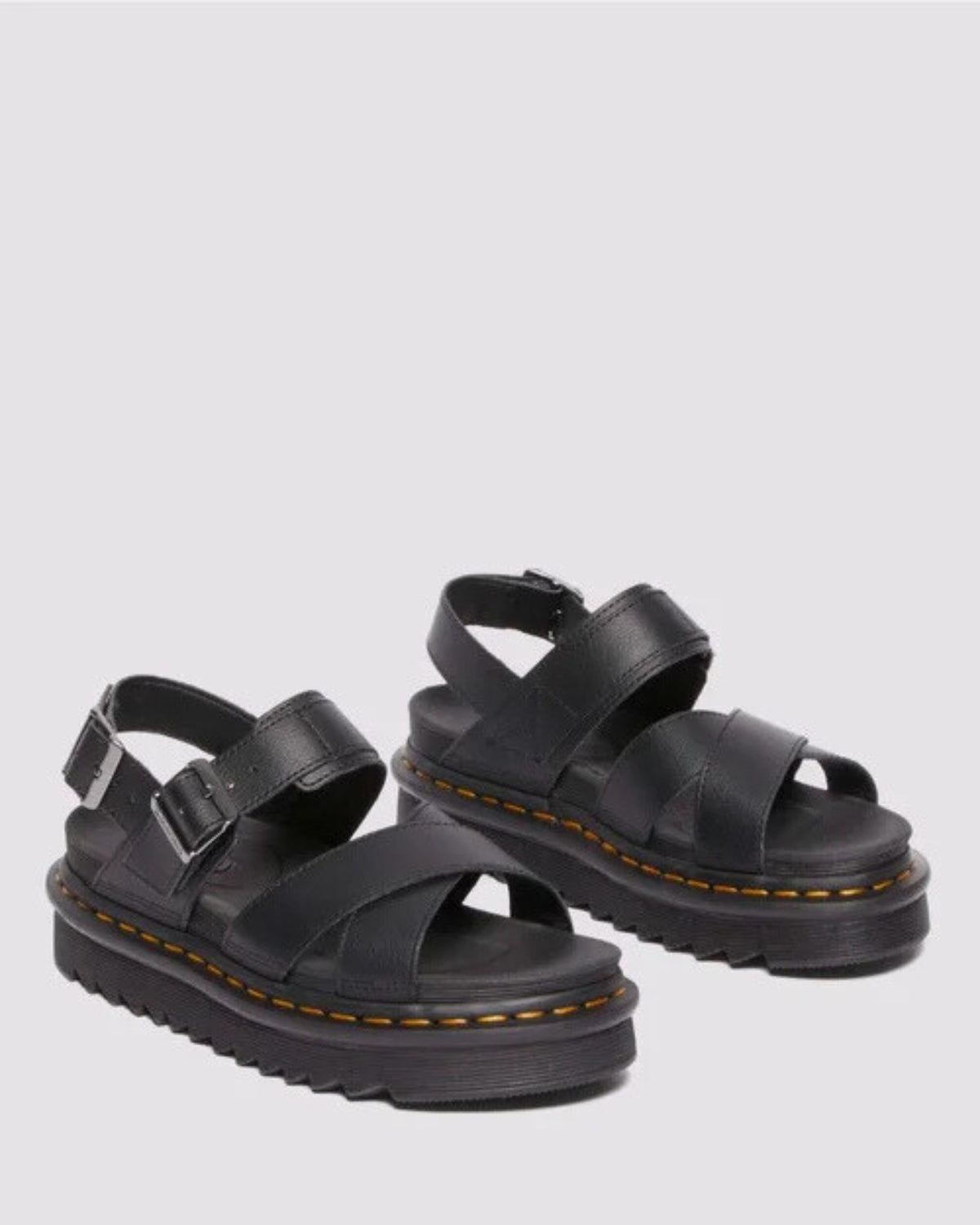 VOSS II CROSS STRAP SANDAL BLACK