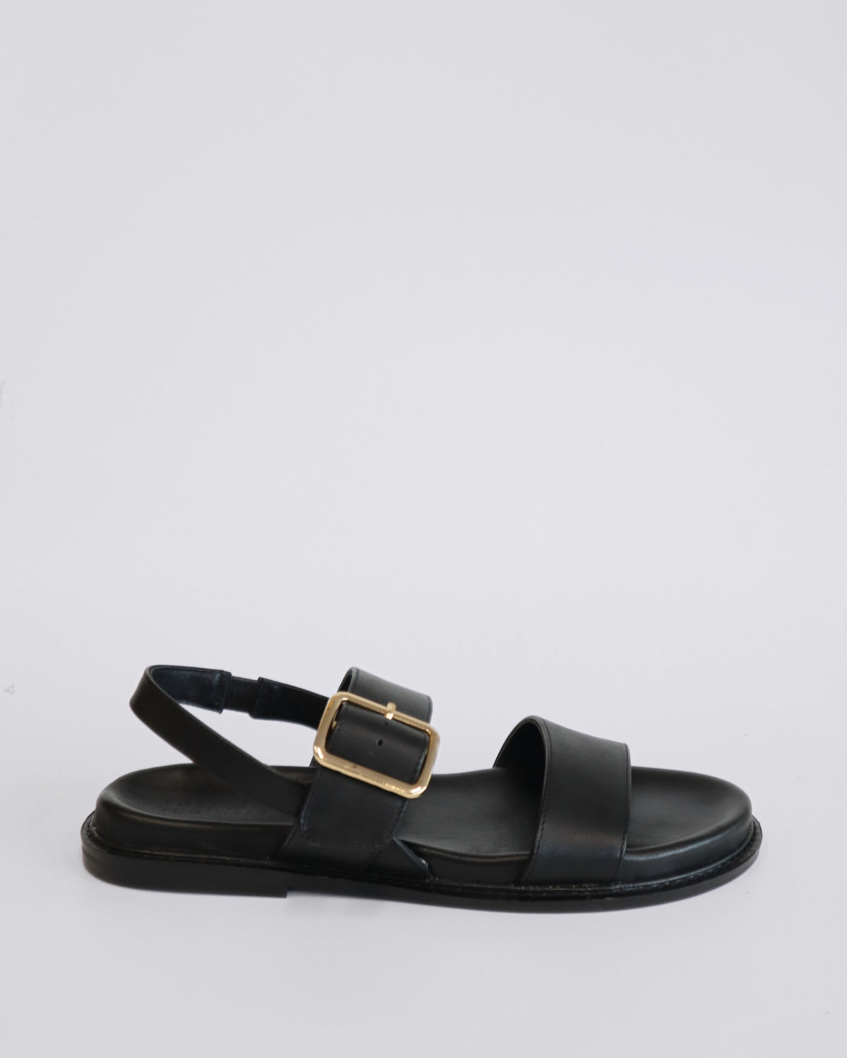 UNDO FLAT SANDALS BLACK