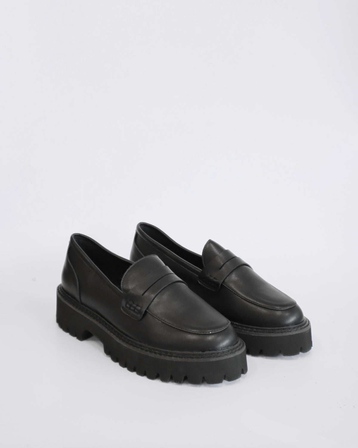 NEON CHUNKY LOAFERS BLACK