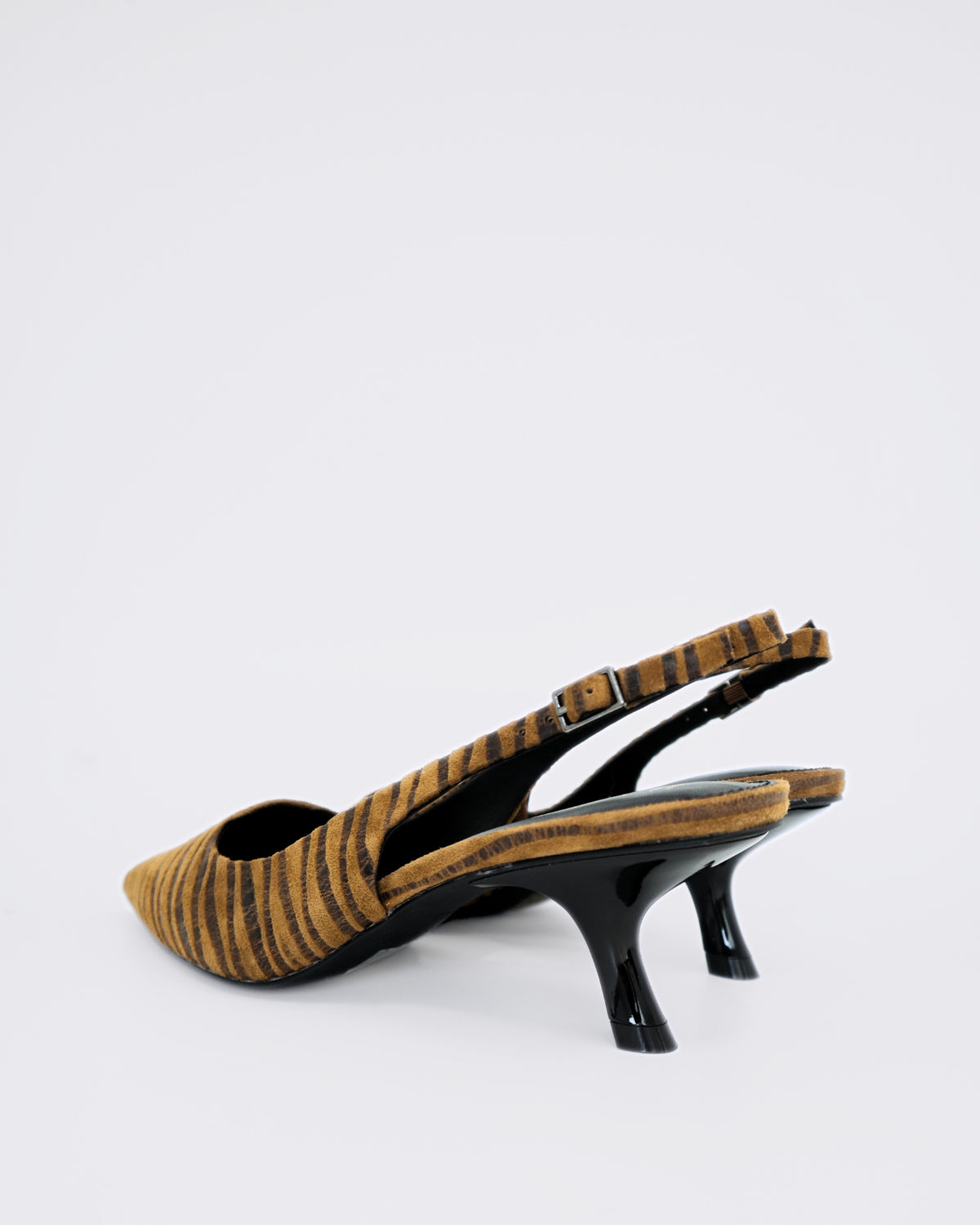 PETITE SLINGBACK HEELS MOCHA ANIMAL