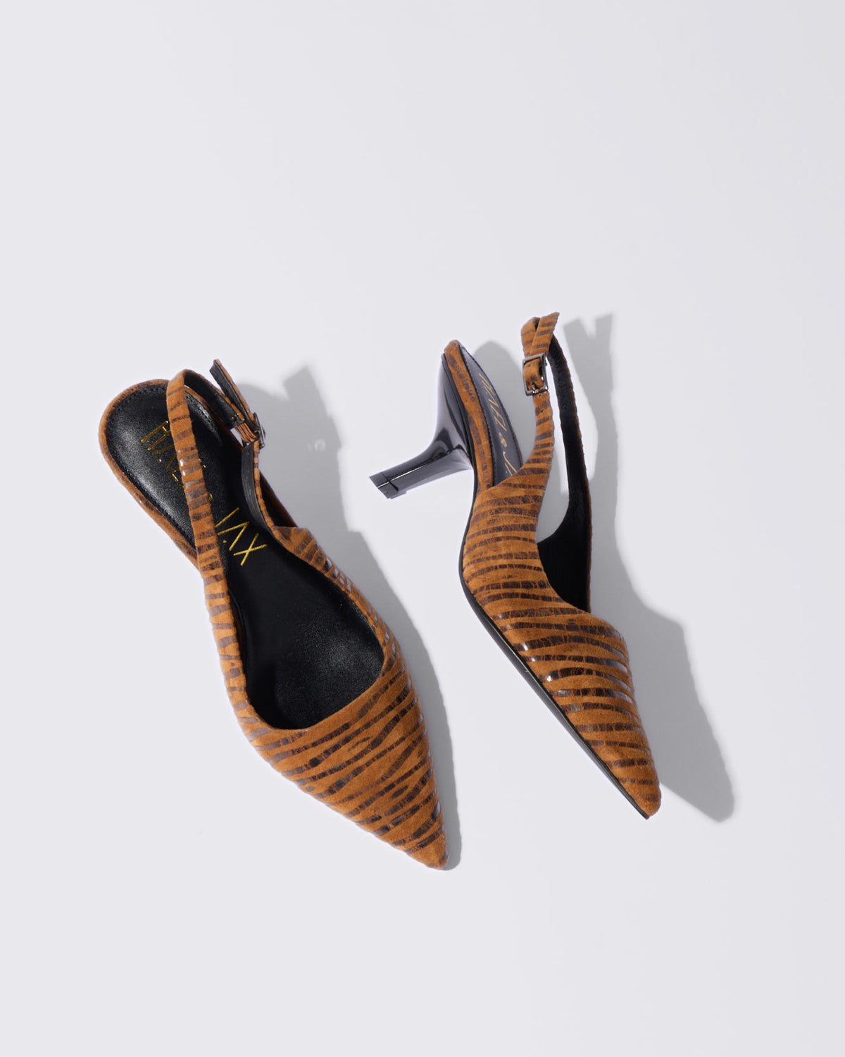 PETITE SLINGBACK HEELS MOCHA ANIMAL