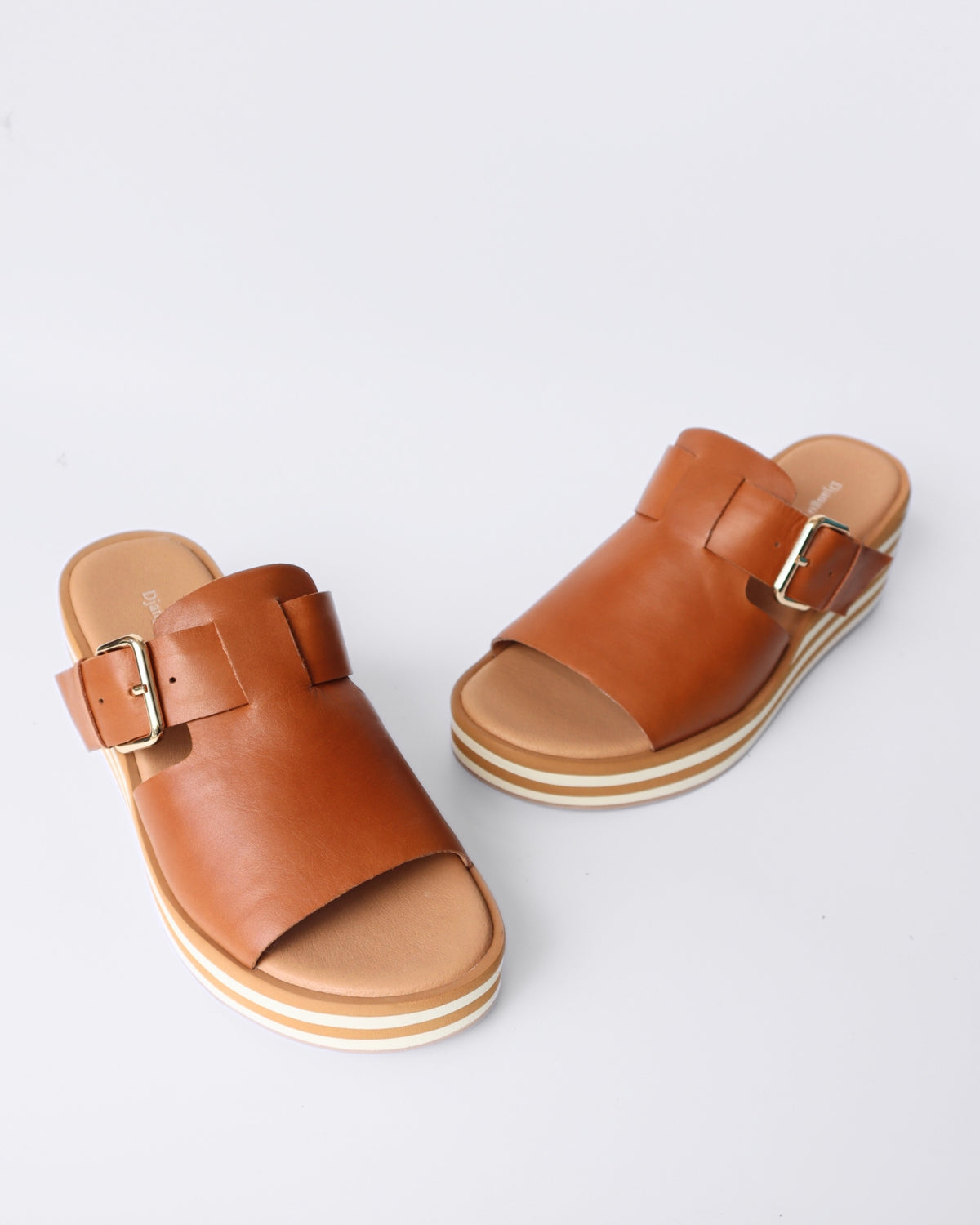 FOGAL PLATFORM SANDALS DARK RUM