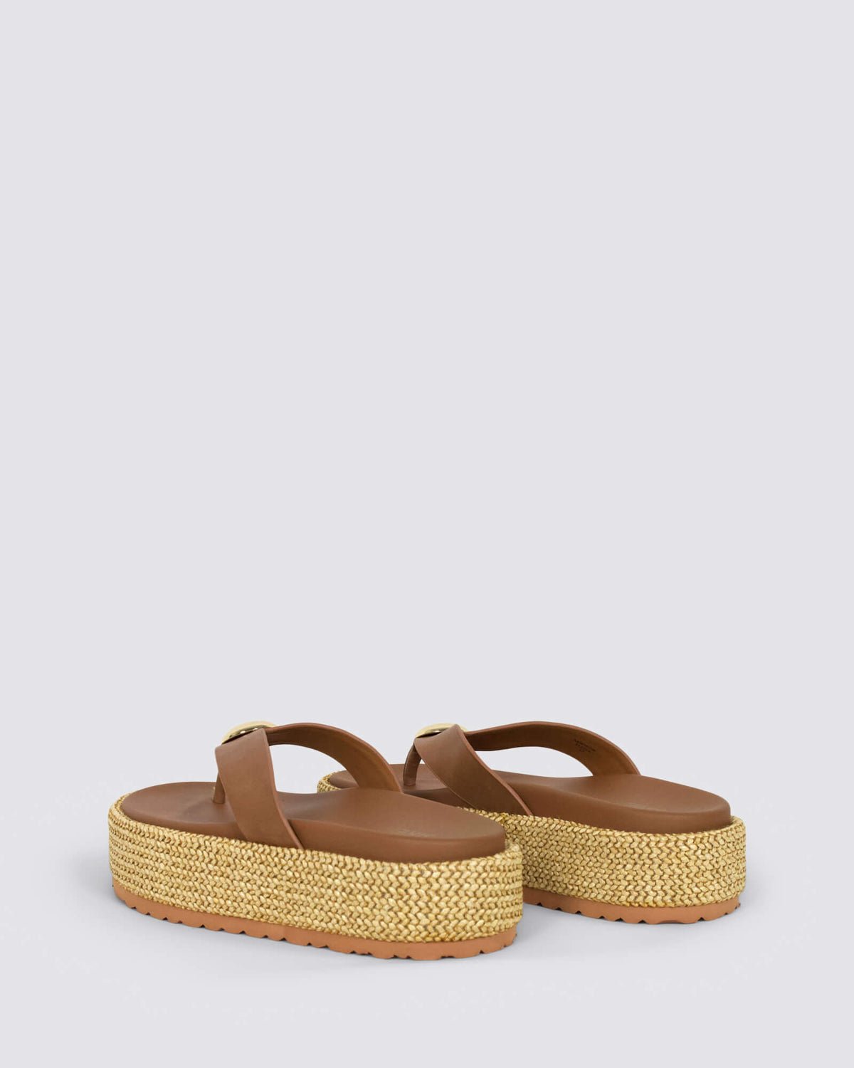 APOLLONIA FLATFORM SANDALS NATURAL/TAN