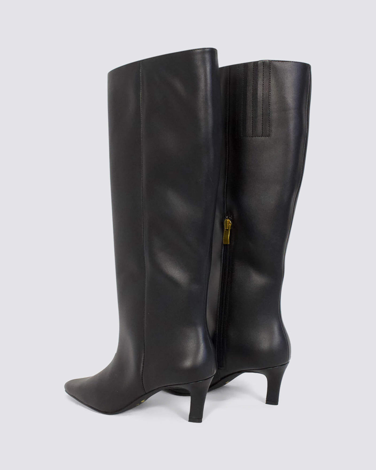 BLAKE CHISEL TOE LONG BOOTS BLACK