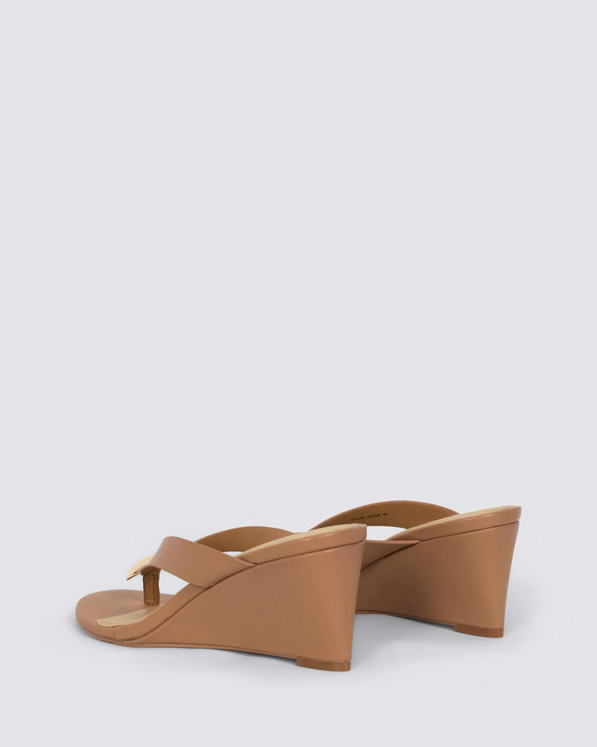 CHLOE THONG WEDGES ALMOND TAN