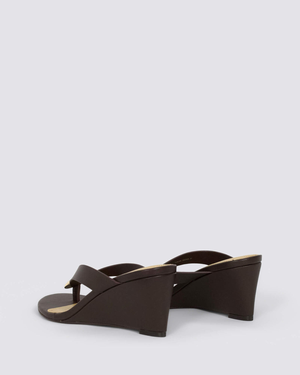 CHLOE THONG WEDGES CHOCOLATE BROWN