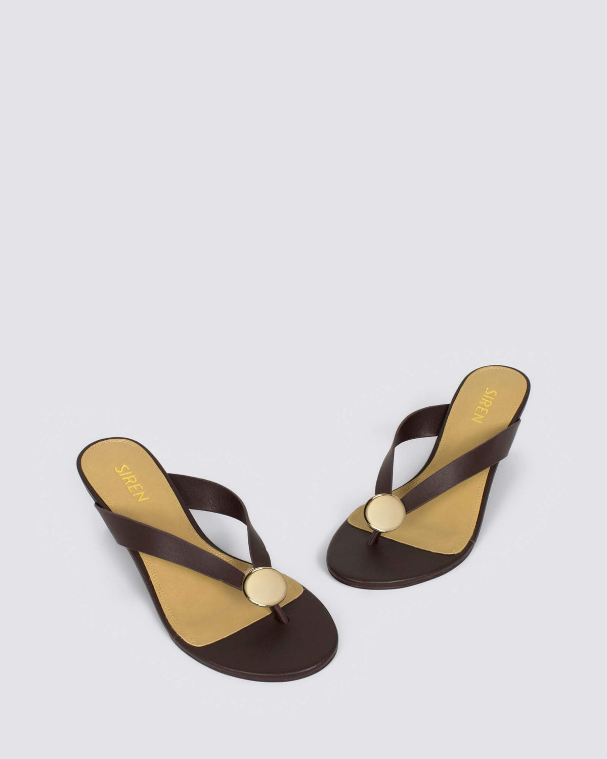 CHLOE THONG WEDGES CHOCOLATE BROWN