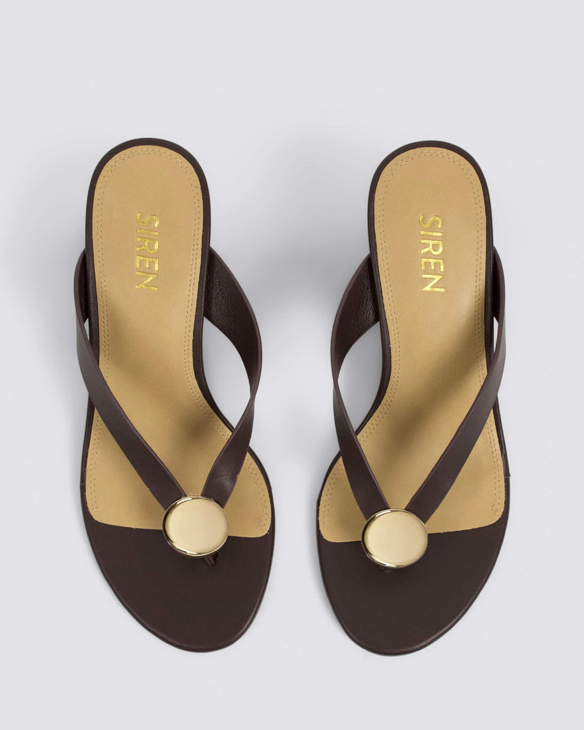 CHLOE THONG WEDGES CHOCOLATE BROWN