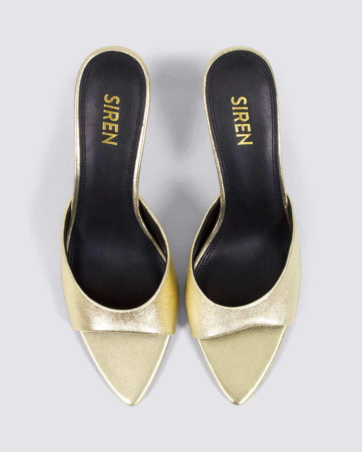 MARGOT MULES GOLD METALLIC LEATHER
