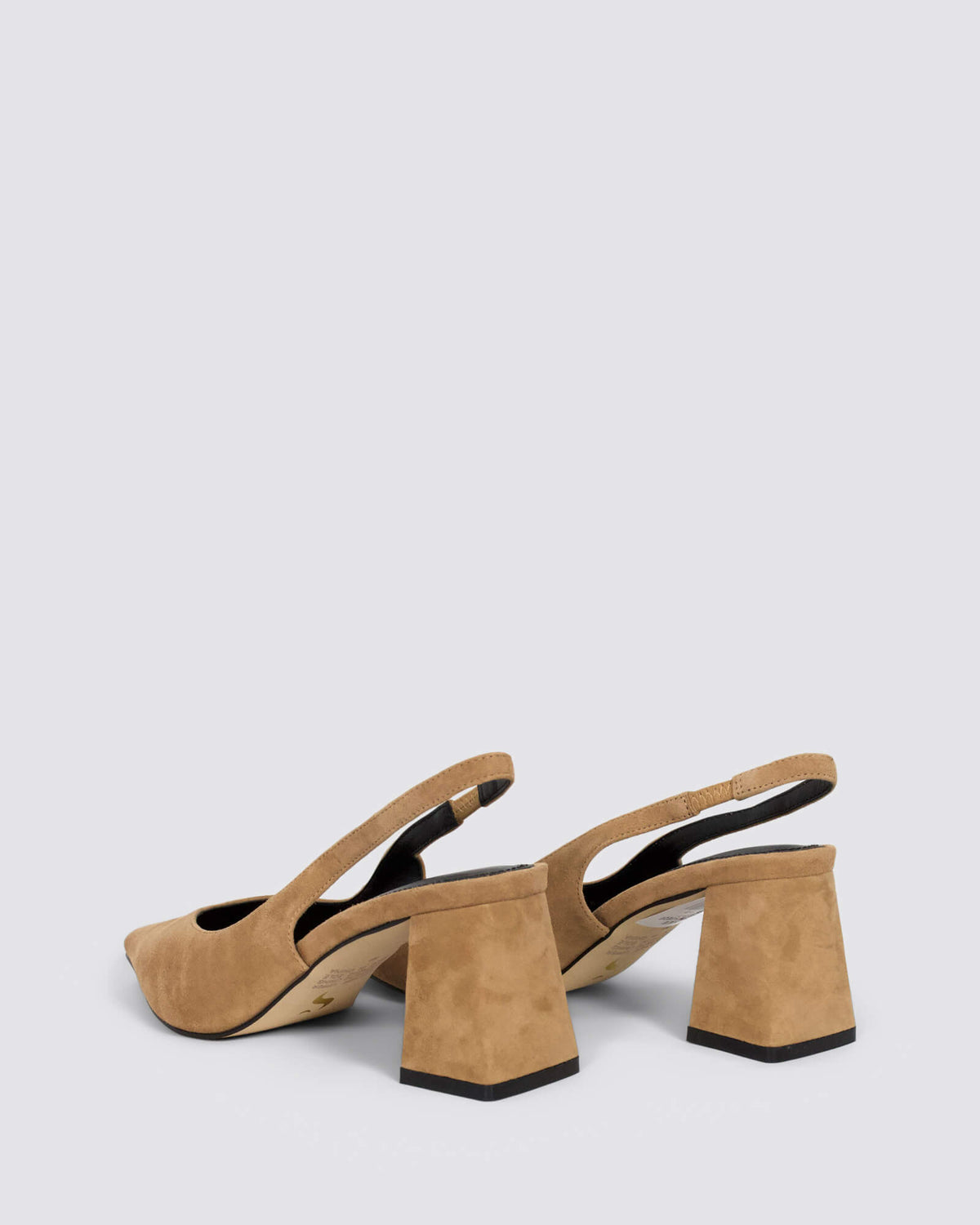 YANKEE SLINGBACK HEELS CAMEL TAN SUEDE