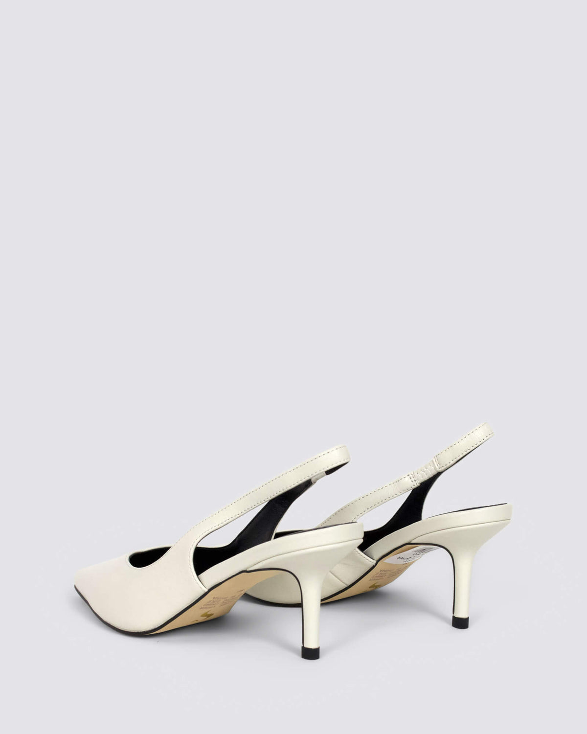 YORY SLINGBACK HEELS CHALK WHITE
